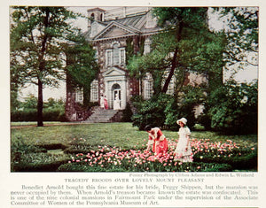 1932 Print Mount Pleasant Fairmount Park Pennsylvania Historical Image NGMA2
