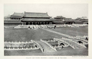 1933 Print Peking Beijing China Forbidden City Palaces Courts Historical NGMA3