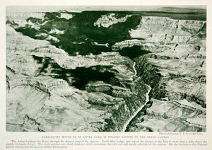 1933 Print Grand Canyon Landscape US Army Air Corps Bombers Historical NGMA3