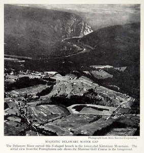 1933 Print Delaware River New Jersey Kittatinny Mountains Landscape Image NGMA3