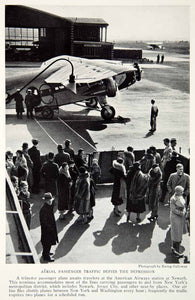 1933 Print American Airways Trimotor Aircraft Newark New Jersey Historical NGMA3