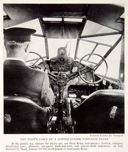 1933 Print Curtiss Condor Passenger Plane Aircraft Plane Cockpit Cabin NGMA3