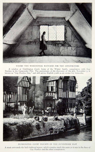 1933 Print Guy Fawks Gunpowder Plot Manor Winter Family Conspiracy Image NGMA3