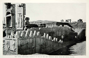 1933 Print Persepolis Royal Palace Stairways Archeology Historical Image NGMA3