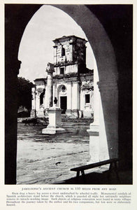 1934 Print Jamiltepec Ancient Church Mexico Spanish Architecture Religious NGMA5