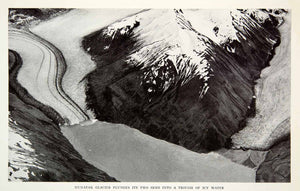 1935 Print Nunatak Glacier Fjord Valley Yakutat Bay Alaska Landscape Snow NGMA5