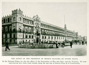 1934 Print National Palace Mexico President Office Government Street Scene NGMA5