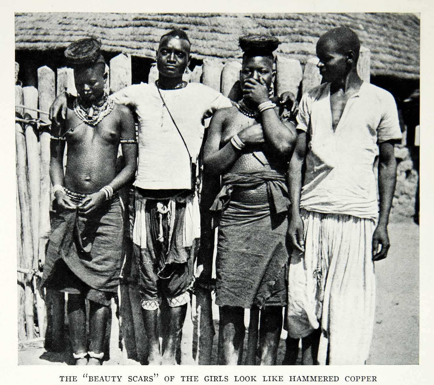 1935 Print Fulah Fula Tribe Skin Decoration Indigenous Africa Women Breast NGMA5