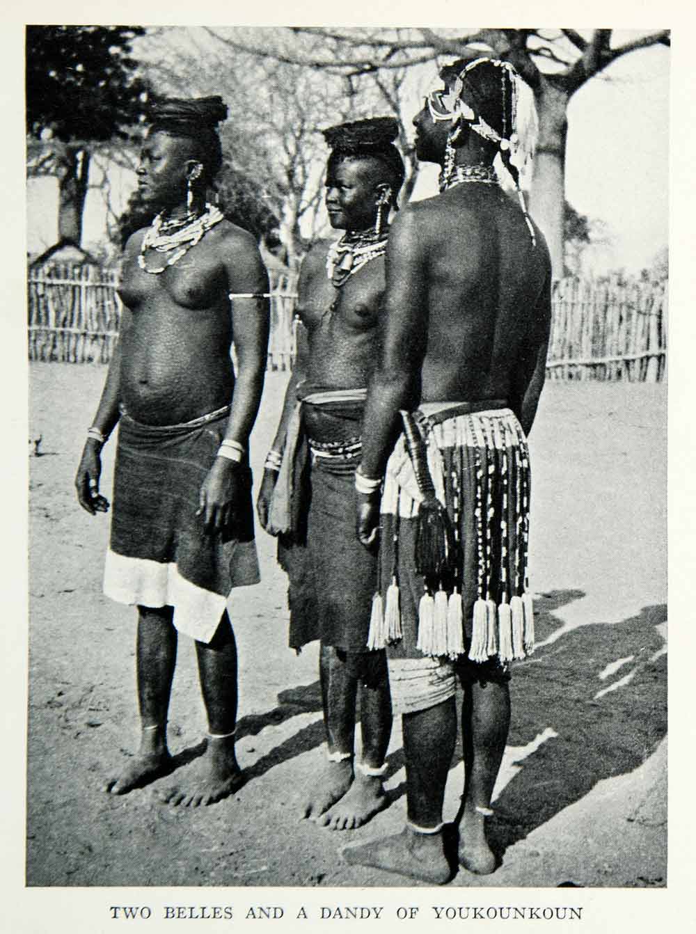 1935 Print Tribe Decorated Youkounkoun Guinea Indigenous Costume Breasts NGMA5