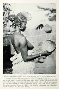 1935 Print Youkounkoun Guinea Bamboo Barrettes Headdress Hair Portrait  NGMA5