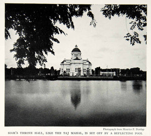 1934 Print Reflecting Pool Siam Throne Hall Architecture Historical Image NGMA6