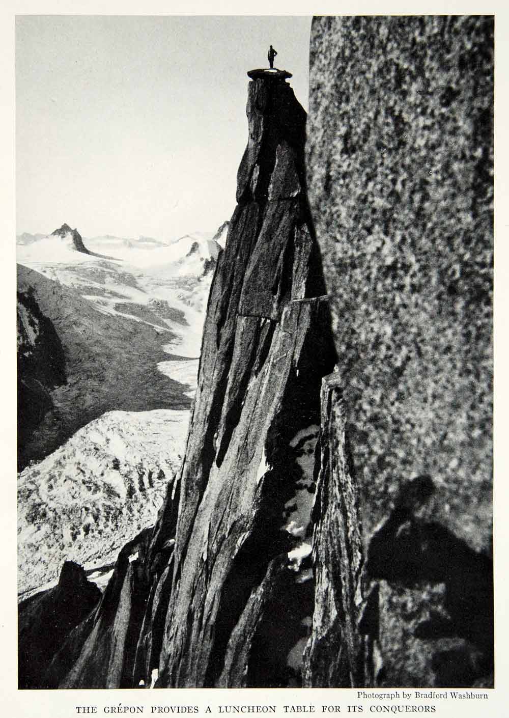 1934 Print Grepon Mountain Landscape Peak France Historical Image View NGMA6