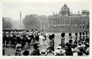 1935 Print Horse Guards Troops Military Parade King England Historical NGMA6