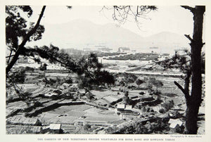1934 Print Agriculture Garden Hong Kong Harbor Landscape Historical Image NGMA6