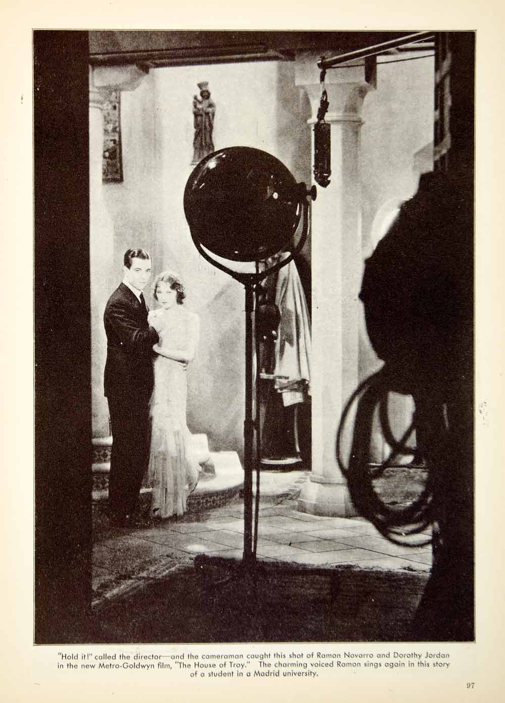 1930 Print Ramon Novarro Dorothy Jordan House Troy Hollywood Actor Set NMM1