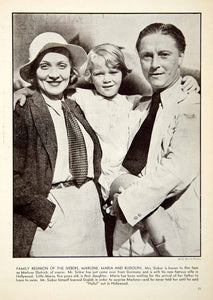 1931 Print Marlene Dietrich Maria Rudolf Sieber Hollywood Star Daughter NMM1