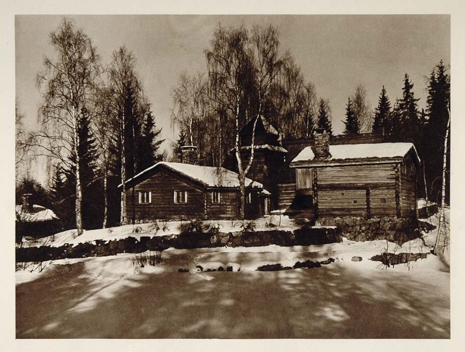 1931 Isum Farm Isumgard Lillehammer Maihaugen Norway - ORIGINAL PHOTOGRAVURE NW1