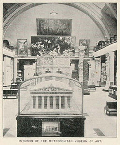 1893 Print Interior Metropolitan Museum Art New York - ORIGINAL HISTORIC NY2