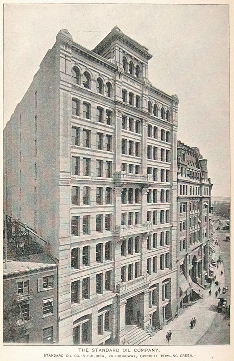 1893 Print Standard Oil Company Building New York City ORIGINAL HISTORIC NY2