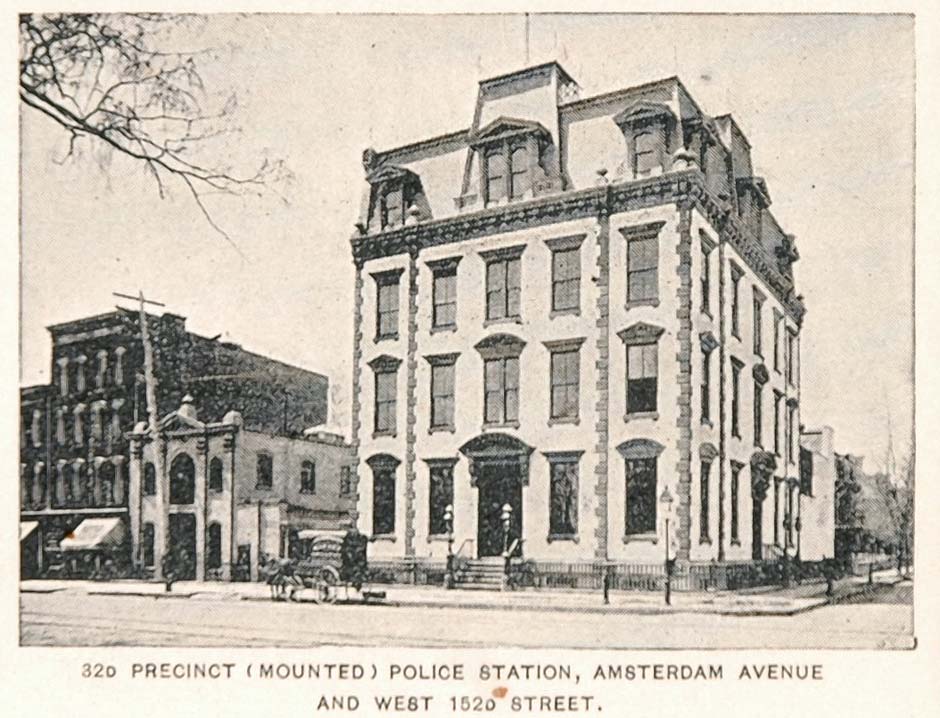 1893 Print 32nd Precinct Mounted Police Station NYC - ORIGINAL HISTORIC NY2
