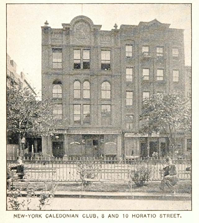 1893 Print Caledonian Club Building New York City NYC ORIGINAL HISTORIC NY2
