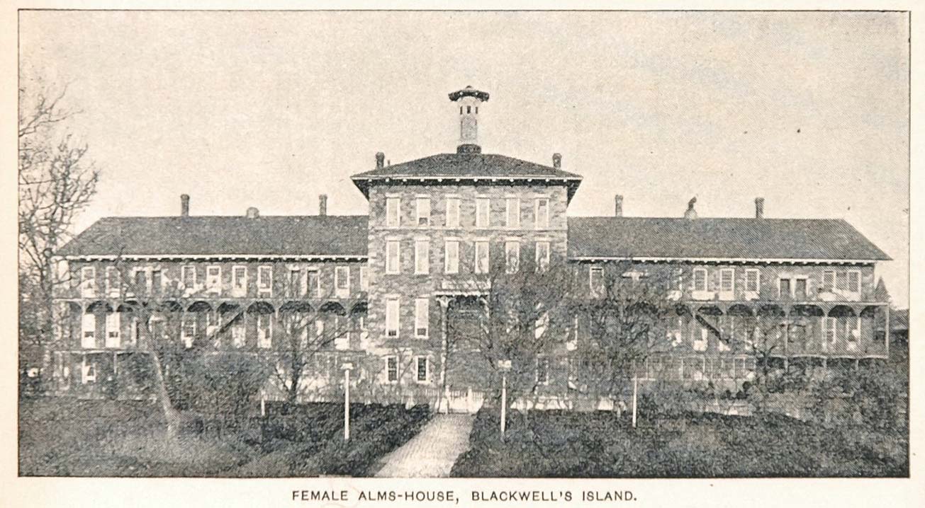 1893 Print Female Almshouse Blackwell's Building Island New York NY2