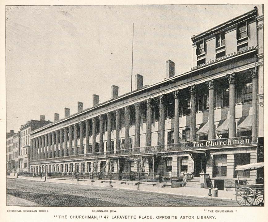 1893 Print "The Churchman" Building New York City NYC ORIGINAL HISTORIC NY2