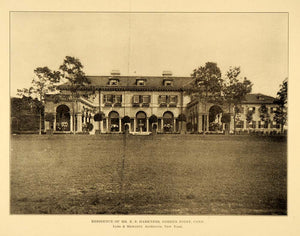 1909 Goshen Point Connecticut House E. S. Harness Print ORIGINAL HISTORIC NY6