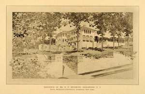 1909 Englewood New Jersey Home B. F. Reinmund Print - ORIGINAL HISTORIC NY6