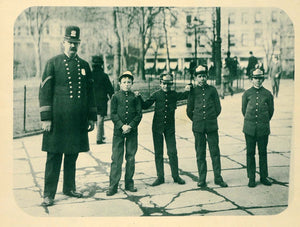 1948 Print New York City Messenger Boys Policeman Uniform NYC Historic Image