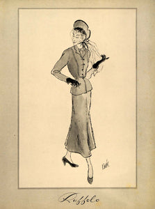 1948 Ad Ruffolo Vintage Women's Dress Suit Fashion - ORIGINAL ADVERTISING NY8
