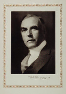1926 Alfred H Smith NY Central Railroad President Print - ORIGINAL