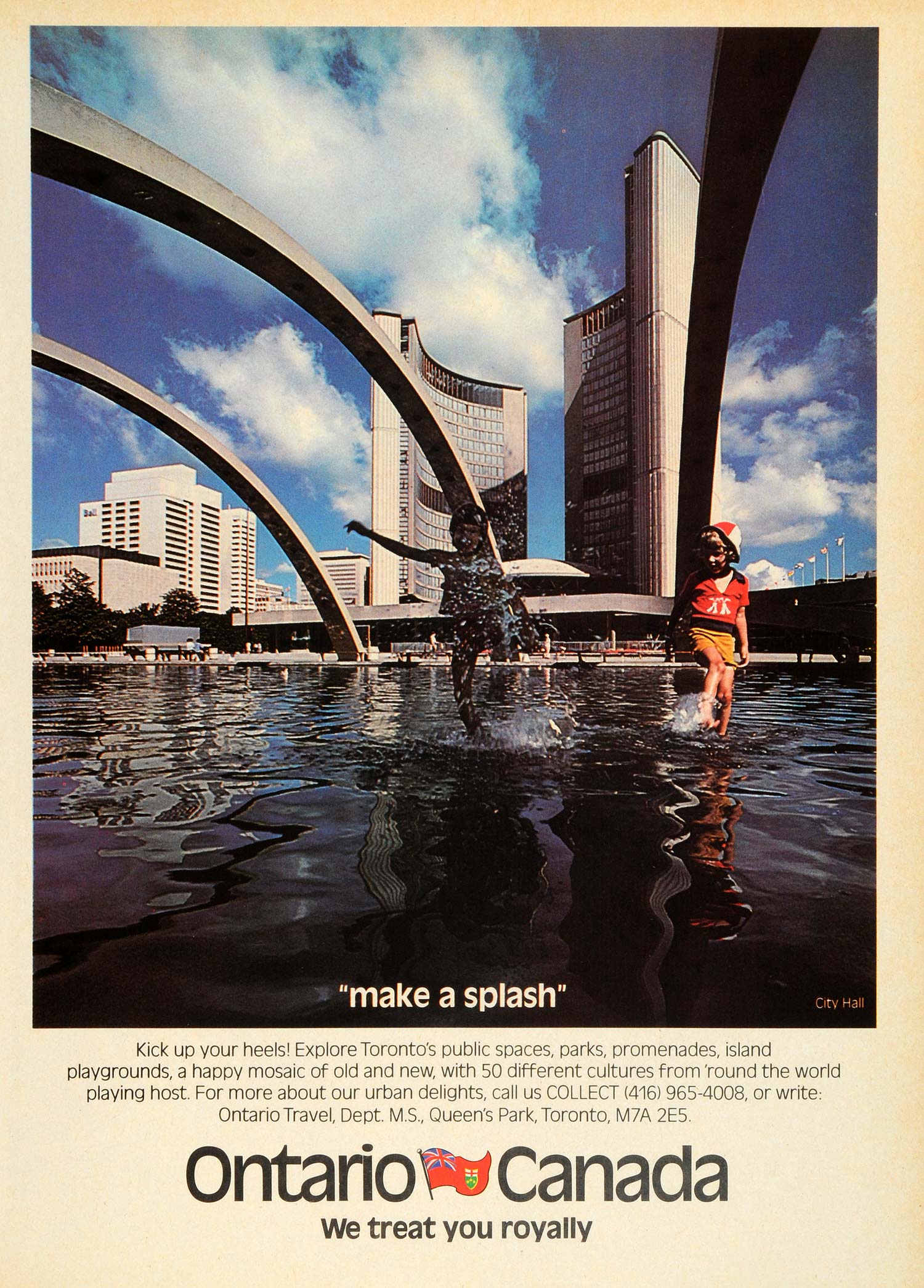 1979 Ad City Hall Architecture Ontario Travel Canada Building Children NYM1
