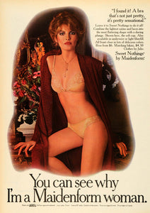 1979 Ad Maidenform Bra Lingerie Bikini Underwear Woman Nude Model Sweet NYM1