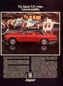 1976 Ad British Leyland Motors Jaguar Red Automobile 2-door Coupe XJC NYM1
