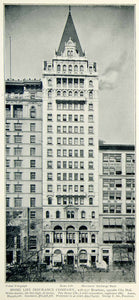 1903 Print Home Life Insurance 256 Broadway Architecture New York Landmark NYV1