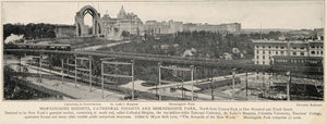 1903 New York Photo Print Morningside Heights Cathedral ORIGINAL HISTORIC NY