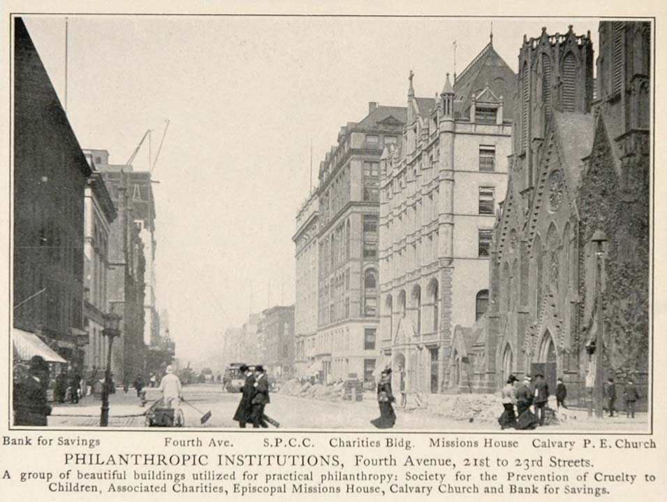 1903 Fourth Avenue New York City Buildings NYC Print - ORIGINAL HISTORIC NY