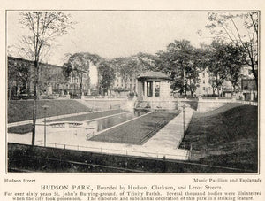 1903 Hudson Park Music Pavilion New York City NYC Print ORIGINAL HISTORIC NY