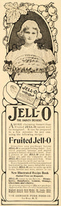 1906 Ad Jello-O Dainty Dessert Genesee Pure Food Le Roy - ORIGINAL OD1