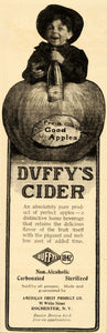 1904 Ad Duffys 1842 Apple Cider American Fruit Product - ORIGINAL OD1