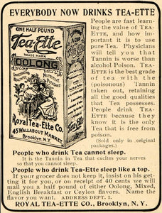 1901 Ad Antique Royal Tea-Ette Tea Oolong Tannin Drink - ORIGINAL OD1