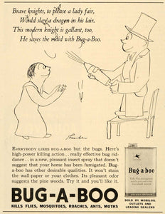 1935 Ad Bug A Boo Kills Flies Mosquitoes Roaches Ants - ORIGINAL ADVERTISING OD1