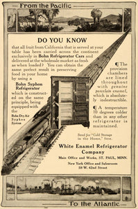 1909 Ad Bohn Dry Air Syphon Refrigerator Train Cars - ORIGINAL ADVERTISING OD3