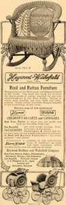 1905 Ad Heywood Wakefield Reed Rattan Furniture Go-Cart - ORIGINAL OD3