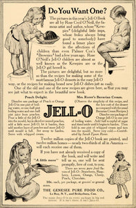 1914 Ad Jello Genesee Pure Food Bridgeburg Le Roy Book - ORIGINAL OD3