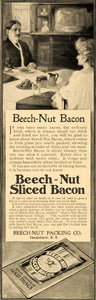 1905 Ad Beech Nut Sliced Bacon Canajoharie New York - ORIGINAL ADVERTISING OD3