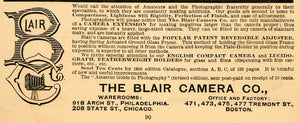 1888 Vintage Ad Blair Camera Extension Plate Holder - ORIGINAL ADVERTISING OLD3A