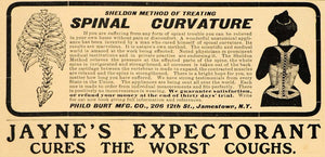 1904 Quackery Ad Spinal Curvature Sheldon Treatment - ORIGINAL ADVERTISING OLD3A