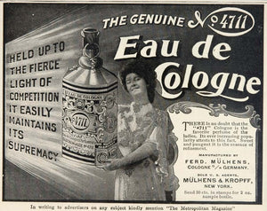 1904 Vintage Ad 4711 Eau de Cologne Perfume Mulhens - ORIGINAL ADVERTISING OLD3